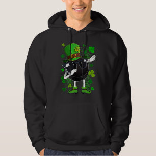 Dabbing Hockey Puck Leprechaun St Patrick's Day Me Hoodie