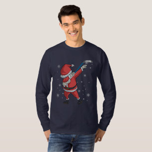 Dabbing Hockey Santa Claus Christmas Gift T-Shirt