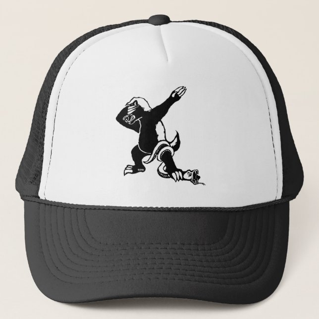 Dabbing Honey badger Trucker Hat (Front)