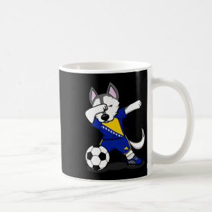 Dabbing Husky Dog Bosnia And Herzegovina Soccer Fa Coffee Mug