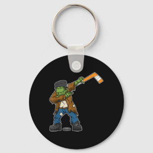 Dabbing Ice Hockey Funny Halloween Costume Key Ring