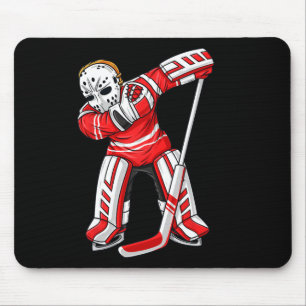 Dabbing Ice Hockey Player Fun Boys Girls Kids Dab Mouse Mat