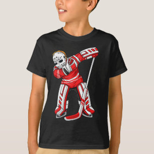 Dabbing Ice Hockey Player Fun Boys Girls Kids Dab T-Shirt