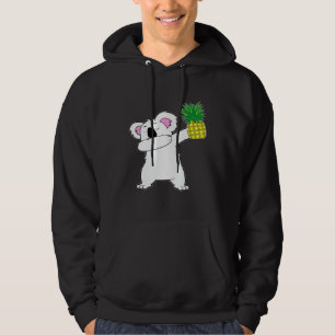Dabbing Koala Bear Pineapple Aloha Beach Hawaiian  Hoodie