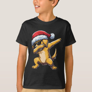 Dabbing Labrador Retriever Santa Hat Christmas Dab T-Shirt