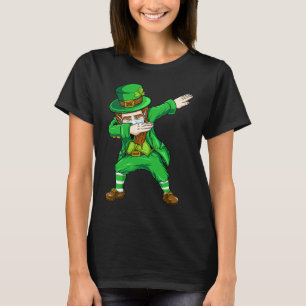 Dabbing leprechaun Face Mask St Patrick's Day Boys T-Shirt