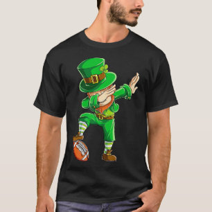 Dabbing Leprechaun Football St Patricks Day Boys M T-Shirt