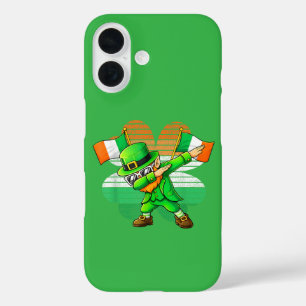 Dabbing Leprechaun for Kids Boys Mens Youth iPhone 16 Case