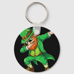 Dabbing Leprechaun Funny Gifts Men Kids Boys St Pa Key Ring