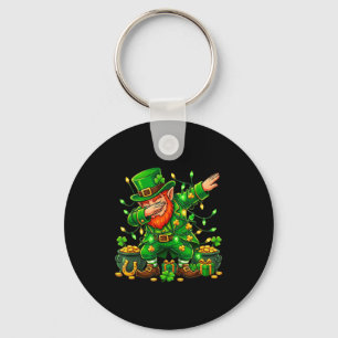 Dabbing Leprechaun Funny Gifts Men Kids Boys St Pa Key Ring