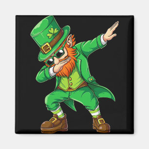 Dabbing Leprechaun Funny Gifts Men Kids Boys St Pa Magnet