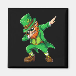 Dabbing Leprechaun Funny Gifts Men Kids Boys St Pa Magnet