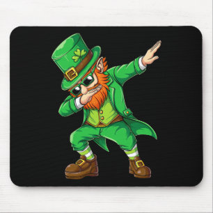Dabbing Leprechaun Funny Gifts Men Kids Boys St Pa Mouse Mat