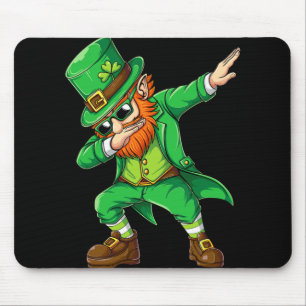 Dabbing Leprechaun Funny Gifts Men Kids Boys St Pa Mouse Mat