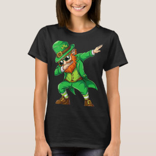 Dabbing Leprechaun Funny Gifts Men Kids Boys St Pa T-Shirt