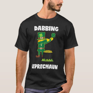 Dabbing Leprechaun Green Lucky Shamrock St Patrick T-Shirt