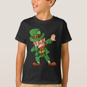Dabbing Leprechaun St Patrick's Day Dab Boys Girls T-Shirt