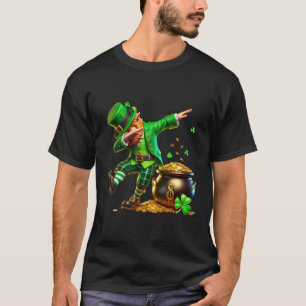 Dabbing Leprechaun St. Patrick's Day Pot of Gold T-Shirt