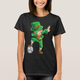 Dabbing Leprechaun Volleyball St Patricks Day Boys T-Shirt