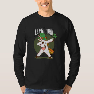 Dabbing Lepricorn St Patricks Day Leprechaun Unic T-Shirt