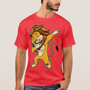 Dabbing Lion Print Dab Cat Dance Lions Gifts Idea T-Shirt