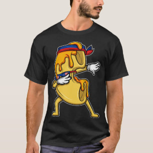 Dabbing Mac and Cheese 4th July Independence Day  T-Shirt