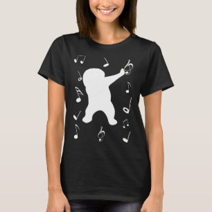 dabbing man dance with music key note T-Shirt