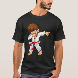 Dabbing martial artists with red belt Karate and j T-Shirt