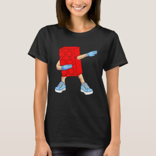 Dabbing Master Builder  Building Block Bricks T-Shirt