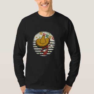 Dabbing Mexican Pepper Chilli Sombrero Fiesta Part T-Shirt