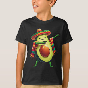 Dabbing Mexican Poncho Avocado Cinco De Mayo 1 T-Shirt