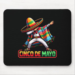 Dabbing Mexican Poncho Cinco De Mayo Fiesta 1 Mouse Mat