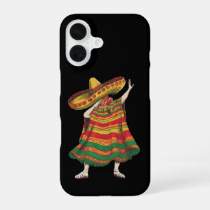 Dabbing Mexican Poncho Cinco De Mayo Fiesta Party iPhone 16 Case