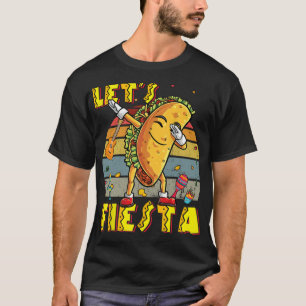 Dabbing Mexican Poncho Cinco De Mayo Funny Vintage T-Shirt
