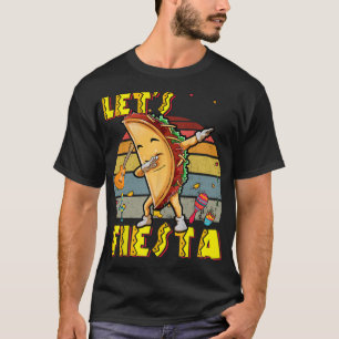 Dabbing Mexican Poncho Cinco De Mayo Funny Vintage T-Shirt