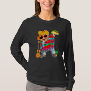 Dabbing Mexican Poncho Cinco De Mayo Men Sombrero T-Shirt