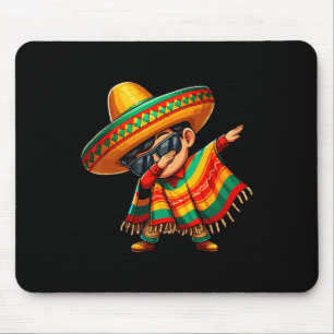Dabbing Mexican Poncho Cinco De Mayo Sombrero Boys Mouse Mat