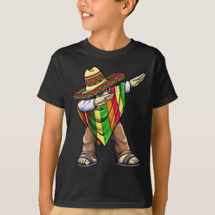 Dabbing Mexican Poncho Cinco De Mayo T-Shirt