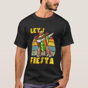 Dabbing Mexican Poncho Cinco De Mayo  Vintage Retr T-Shirt