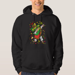 Dabbing Mexican Wearing Poncho Sombrero Cinco De M Hoodie