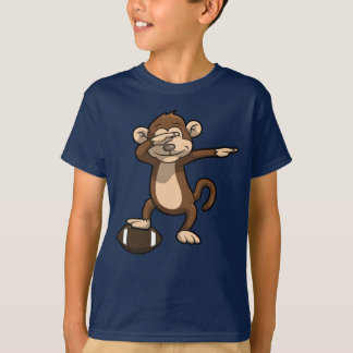 Dabbing Monkey Football Dab T-Shirt