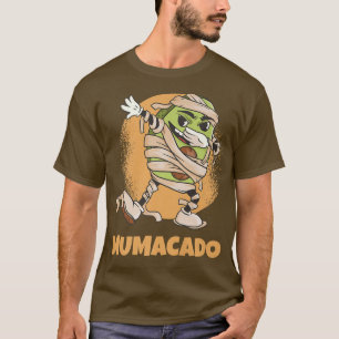 Dabbing Mummy Avocado Halloween Pun Mumacado T-Shirt