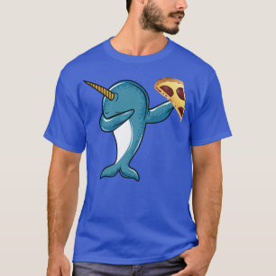 Dabbing Narwhal Unicorn Pepperoni Pizza Whale Danc T-Shirt