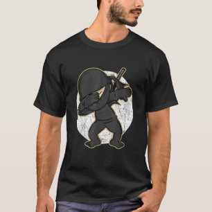 Dabbing Ninja Distressed Ninja Costume T-Shirt