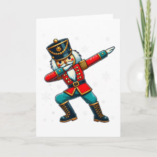 Dabbing Nutcracker Christmas Costume Matching Fami Card