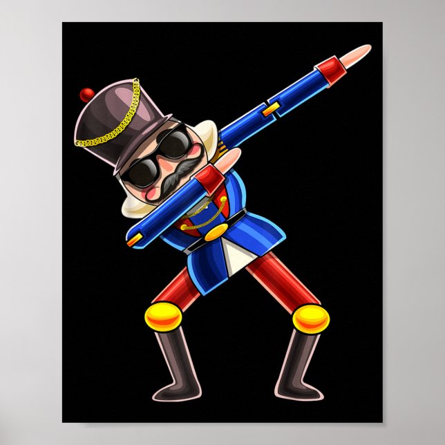 Dabbing Nutcracker Christmas Costume Nutcracker Gi Poster (Front)
