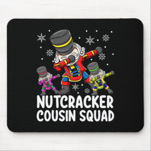Dabbing Nutcracker Cousin Squad Funny Matching Chr Mouse Mat