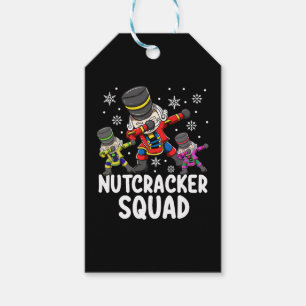 Dabbing Nutcracker Cousin Squad Funny Matching Gift Tags