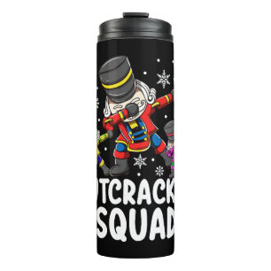 Dabbing Nutcracker Cousin Squad Funny Matching Thermal Tumbler