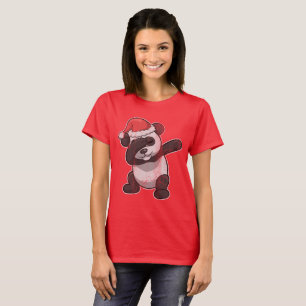 Dabbing Panda Bear Christmas T-Shirt